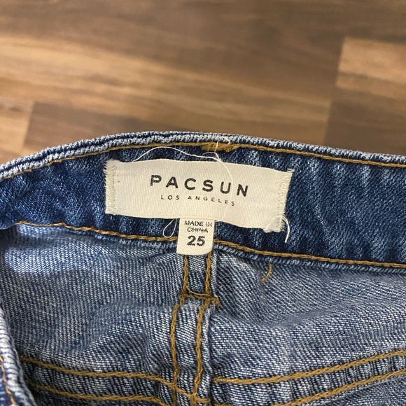 SOLD— Distressed Denim PacSun Skirt - Picture 5 of 5